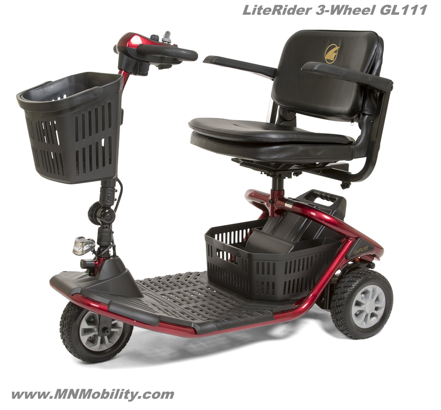 golden technologies literider 3-wheel mobility scooter
