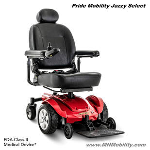 Pride mobility jazzy select power wheelchair MN Mobility
